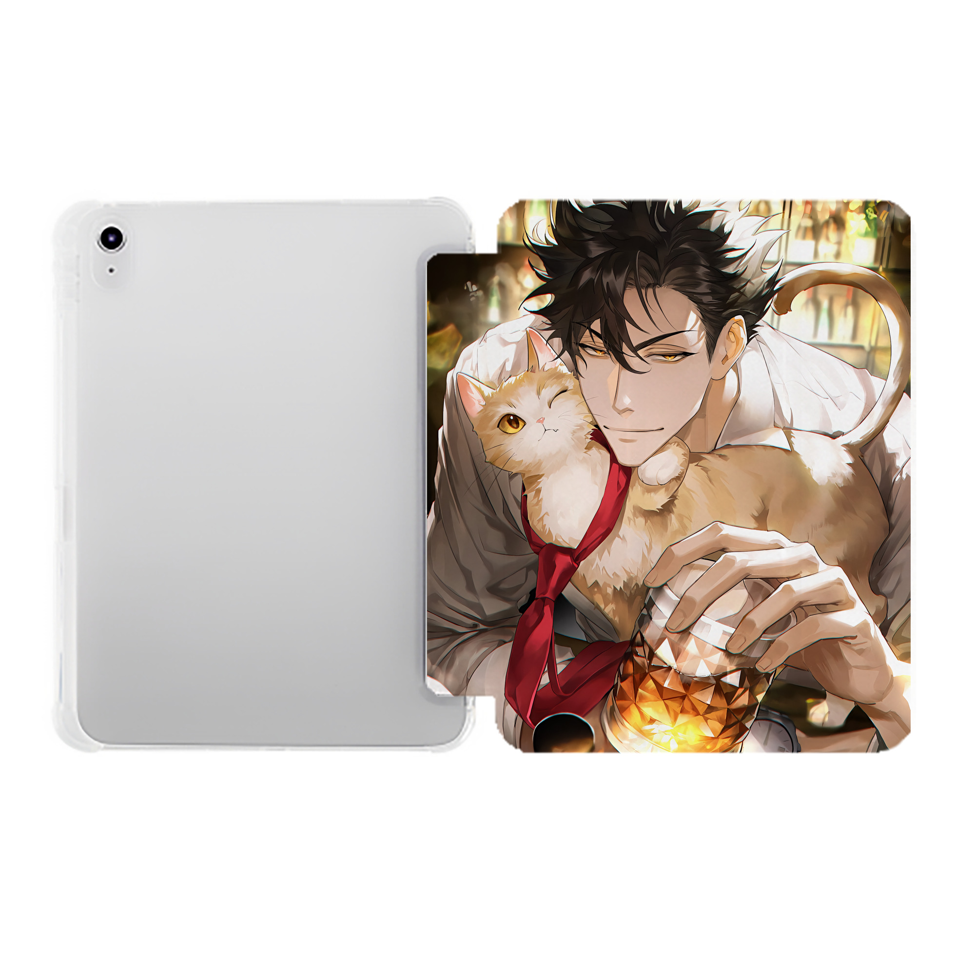 （画像用） ハイキュー!! Haikyu!! IPad ケース ペン収納付き 三つ折りスタンド PUレザー×シリコン 対応機種9.5/10.5/10.9インチ